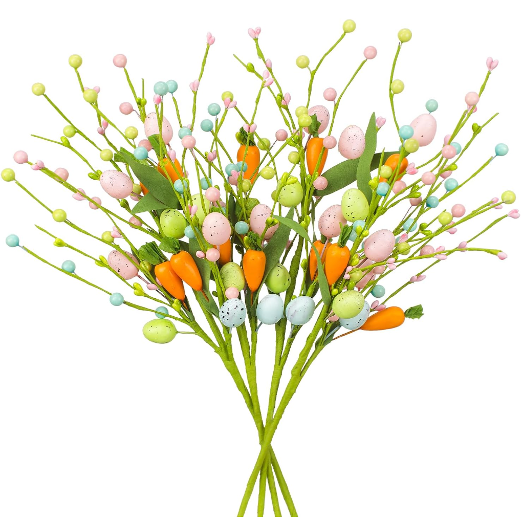 LikSoor Artificial Easter Stems